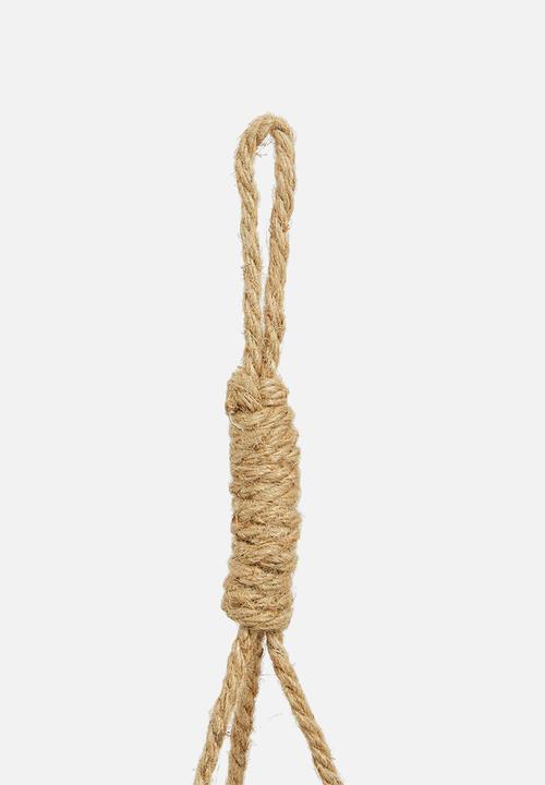 Sixth Floor - Miro hanging planter - cream