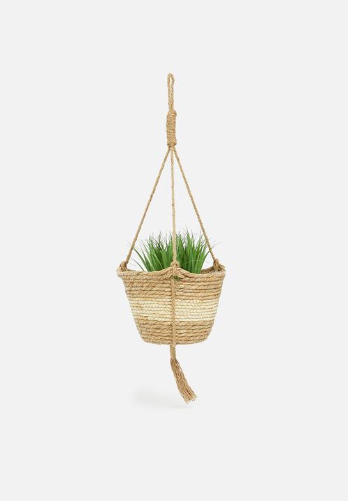 Sixth Floor - Miro hanging planter - cream