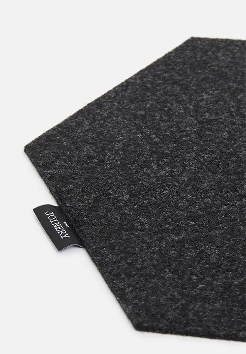 The Joinery - Mousepad - black hexagon