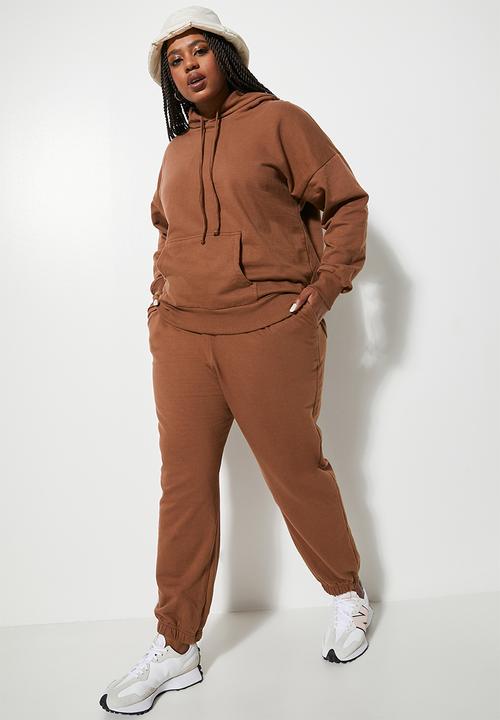 Superbalist - 2 Pack track pant - choc & sand