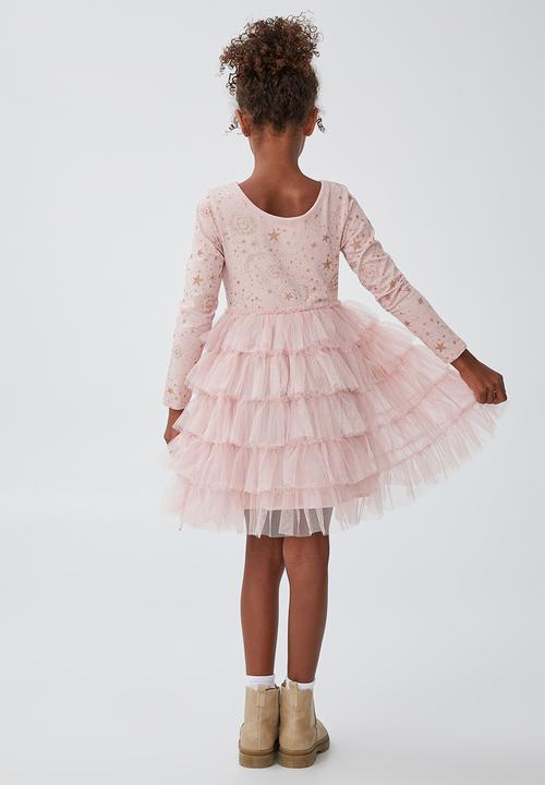 Cotton On - Iris long sleeve dress - dusty pink 