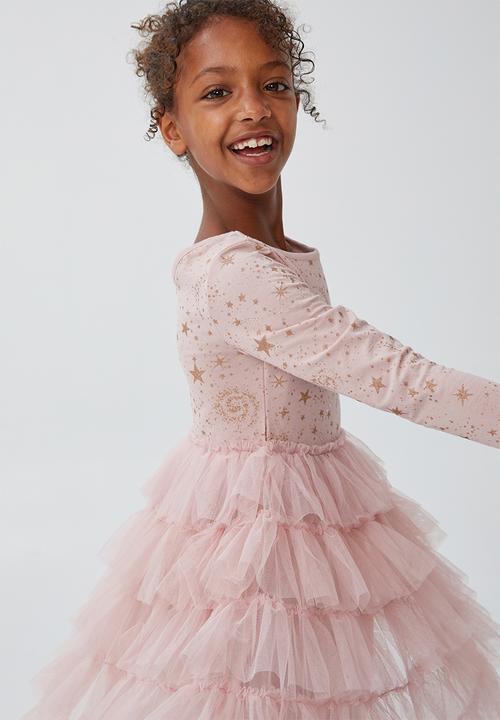 Cotton On - Iris long sleeve dress - dusty pink 