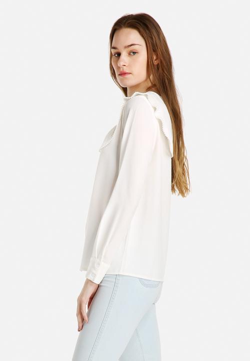Dahlia - Pleated Bib Detail Blouse