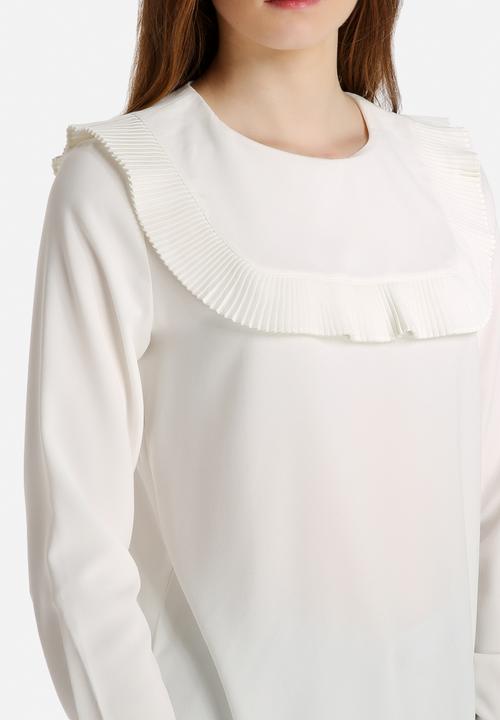 Dahlia - Pleated Bib Detail Blouse