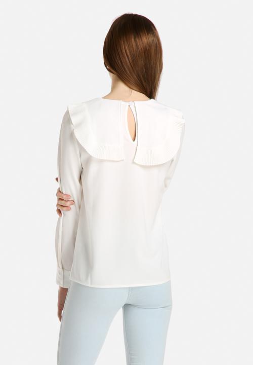 Dahlia - Pleated Bib Detail Blouse