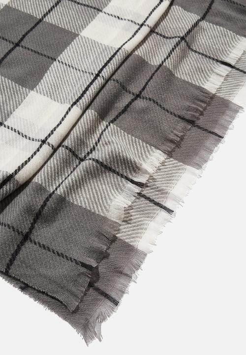 Rubi - Millie mid weight scarf - heritage black check