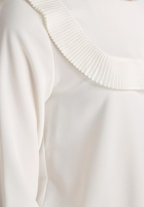 Dahlia - Pleated Bib Detail Blouse