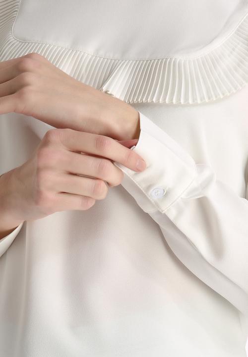 Dahlia - Pleated Bib Detail Blouse