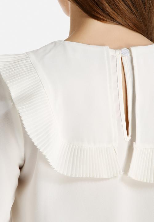 Dahlia - Pleated Bib Detail Blouse