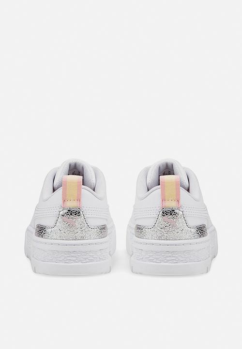 PUMA - Mayze shiny ps - puma white-chalk pink