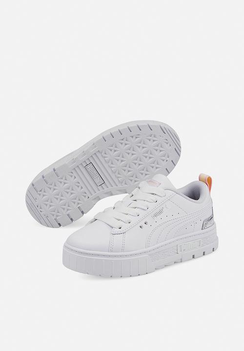 PUMA - Mayze shiny ps - puma white-chalk pink