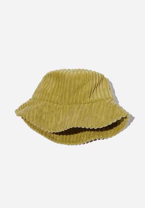 Rubi - Bianca textured bucket hat - green cord
