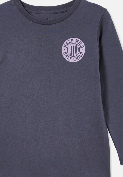 Cotton On - Max long sleeve tee - navy