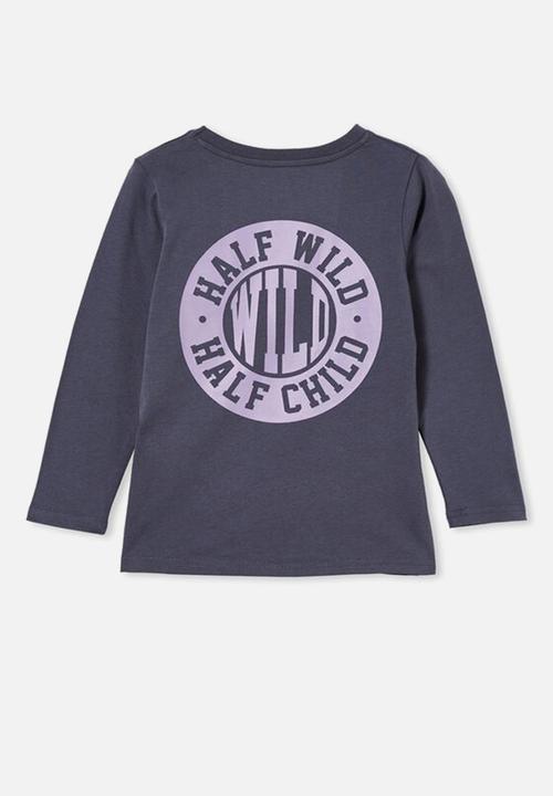 Cotton On - Max long sleeve tee - navy