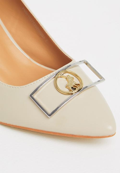 POLO - Basic block heel - cream