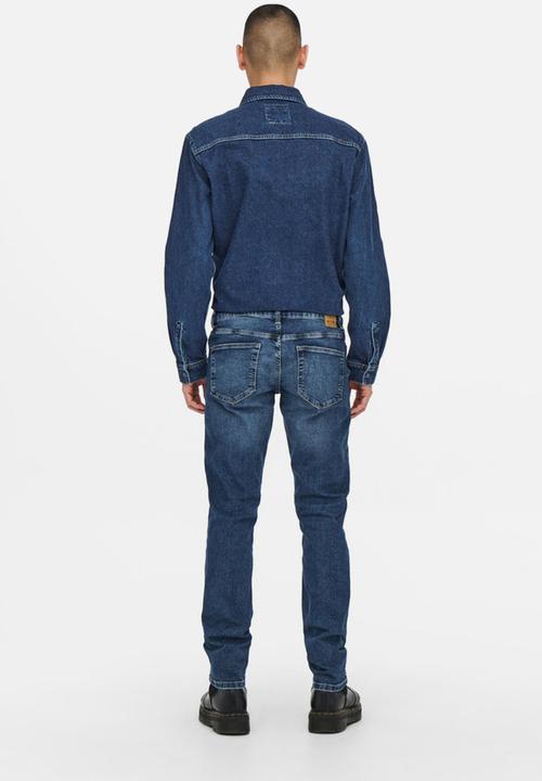 Only & Sons - Bill denim overshirt - blue