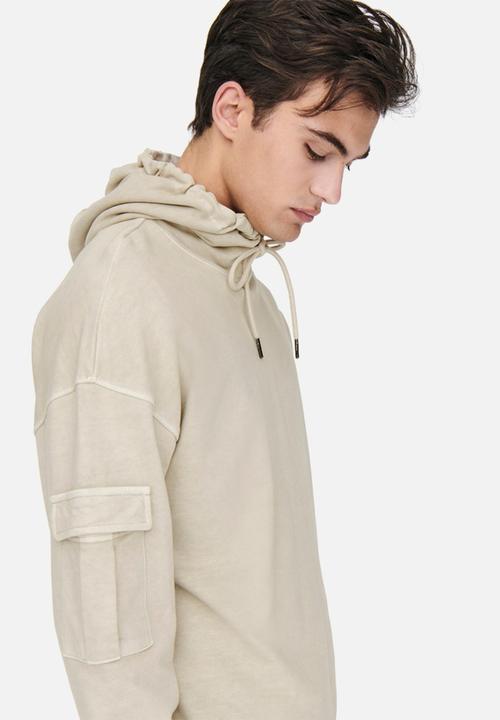 Only & Sons - Kolton hoodie - grey
