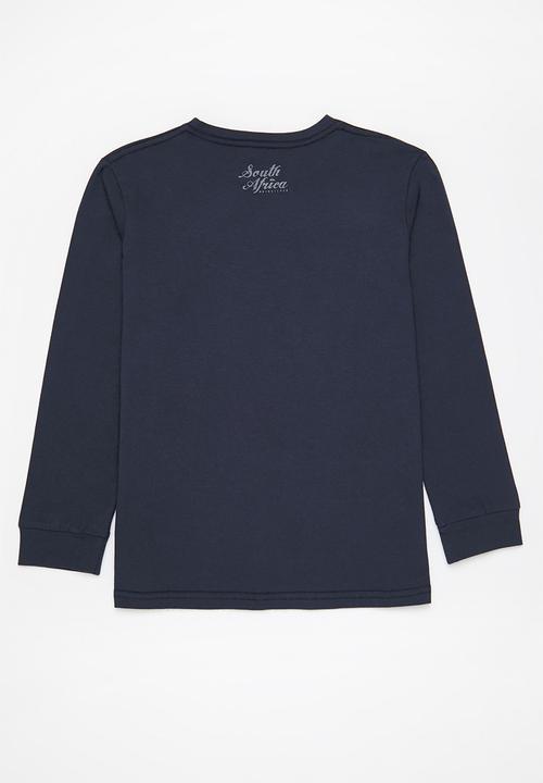 Quiksilver - South africa missions long sleeve tee yth - navy 