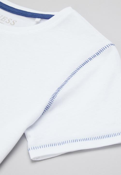 GUESS - Short sleeve guess los angeles tee - pure white