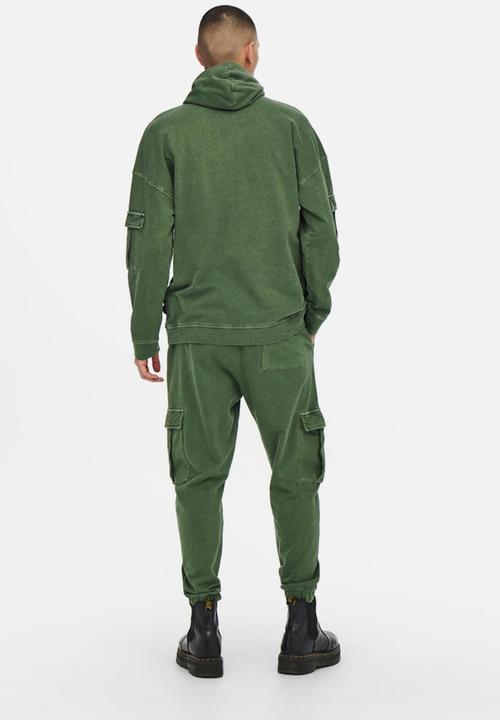 Only & Sons - Kolton hoodie - green
