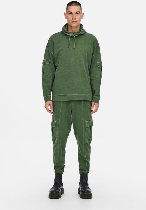 Only & Sons - Kolton hoodie - green