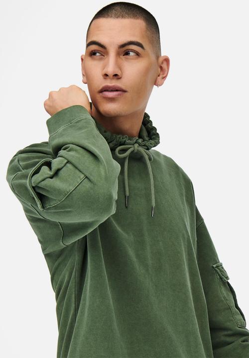 Only & Sons - Kolton hoodie - green