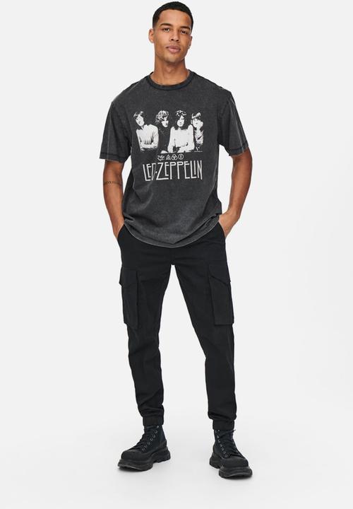 Only & Sons - Ledzeppelin rlx short sleeve tee - black
