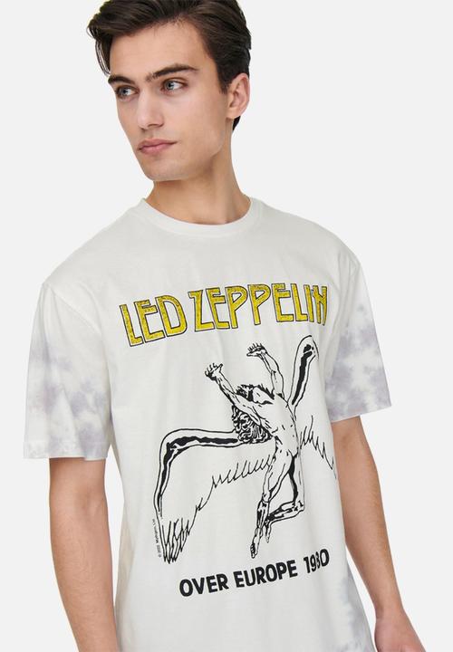 Only & Sons - Ledzeppelin rlx short sleeve tee - white