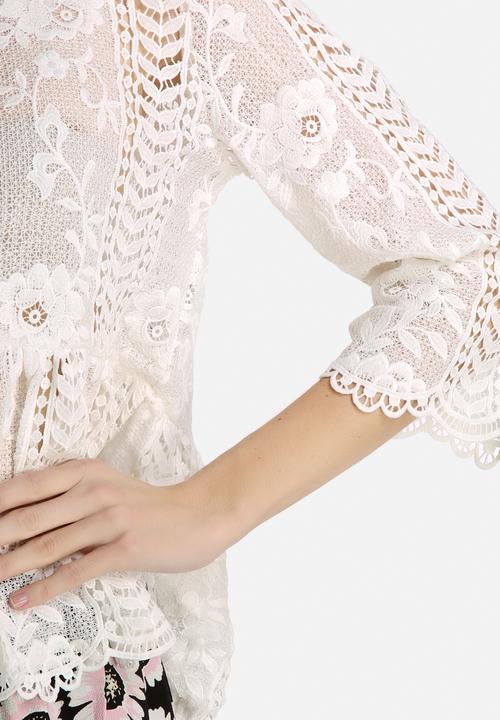 Dahlia - Boho Smock Top in Lace