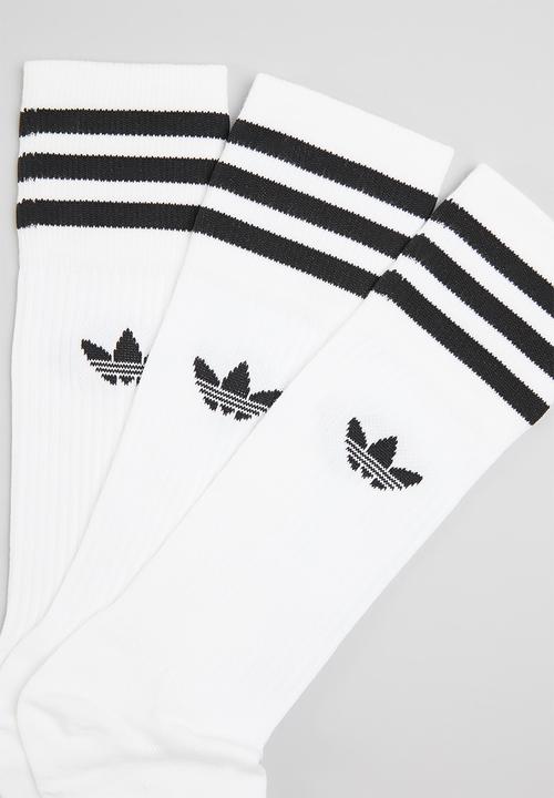 adidas Performance - Solid crew sock - white & black