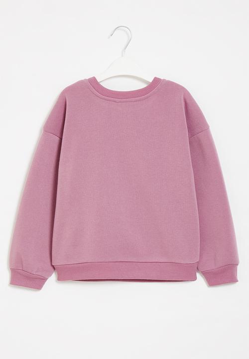 Superbalist Kids - Printed sweat top - rose pink