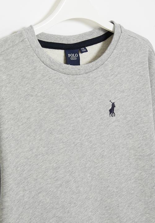 POLO - Boys classic crew neck sweater - grey