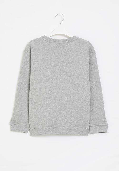 POLO - Boys classic crew neck sweater - grey