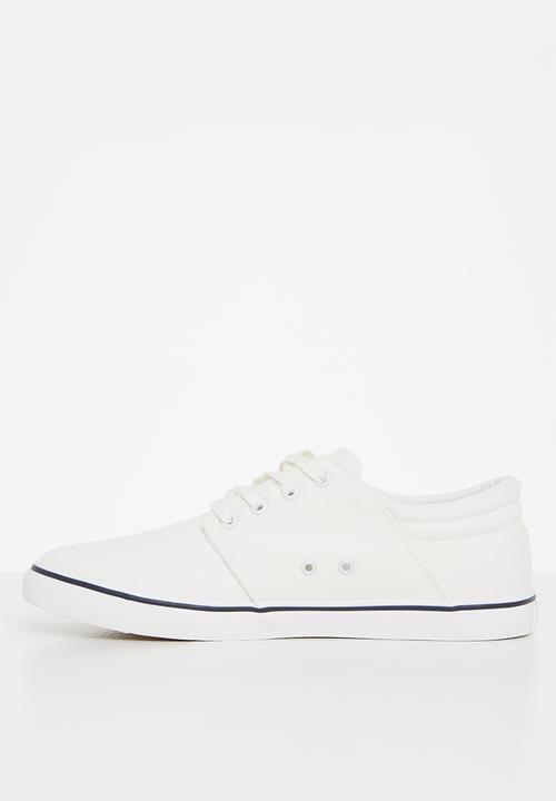 POLO - Classic canvas sneaker - white