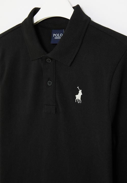 POLO - Boys classic long sleeve golfer - black