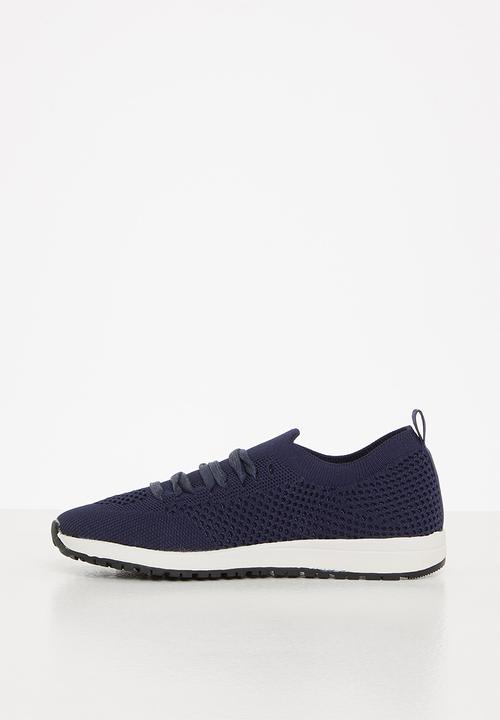 POLO - Kids athleisure knit sneaker - navy