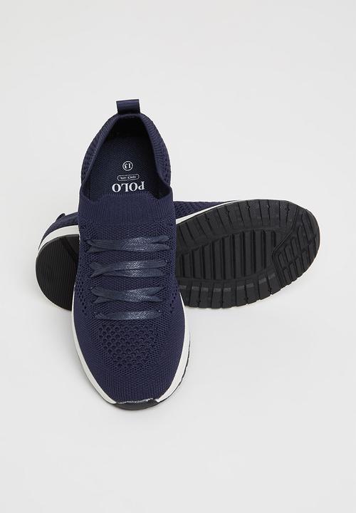 POLO - Kids athleisure knit sneaker - navy