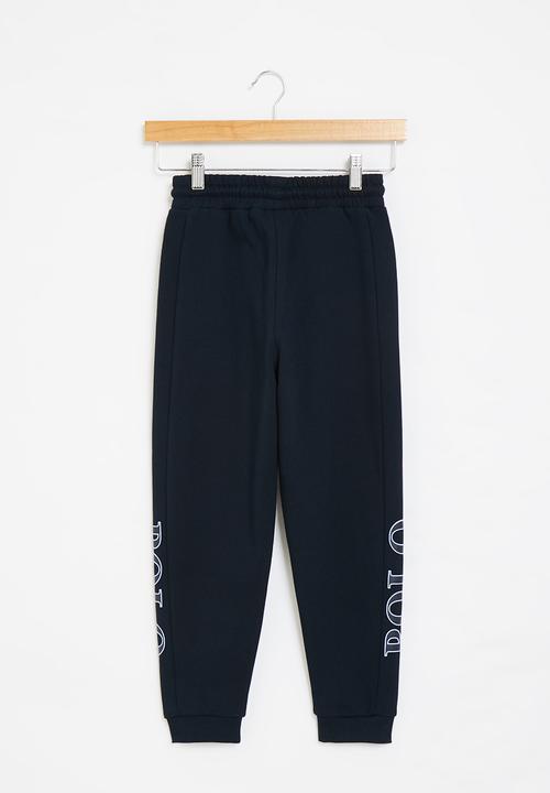 POLO - Boys cut & sew printed jogger - navy