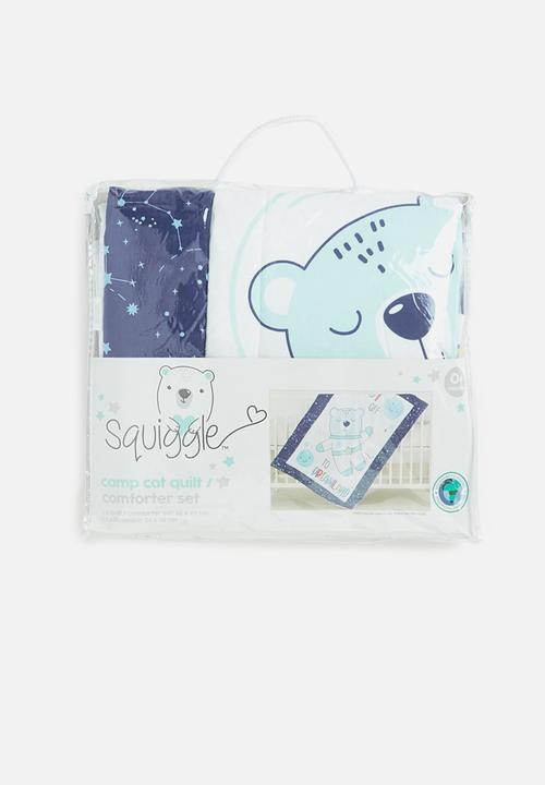 Character Group - Space bear camp cot comforter  - navy