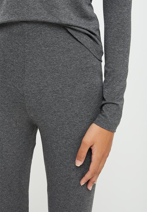 Superbalist - Slim fit sleep set - charcoal melange
