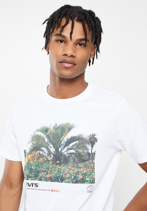 Levi’s® - Graphic crewneck tee - floral photo white