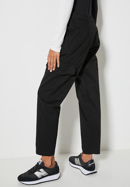Superbalist - Straight leg cargo trouser - black