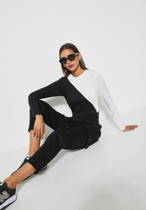 Superbalist - Straight leg cargo trouser - black