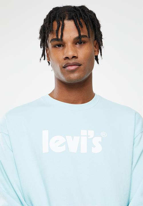 Levi’s® - T3 relaxed graphic crew - starlight blue