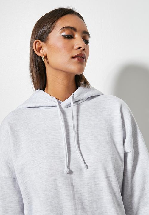 Superbalist - Longline hoodie - ice melange