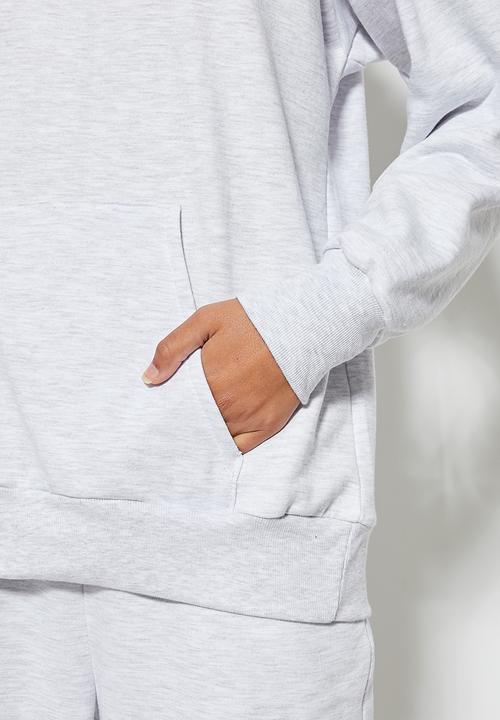 Superbalist - Longline hoodie - ice melange