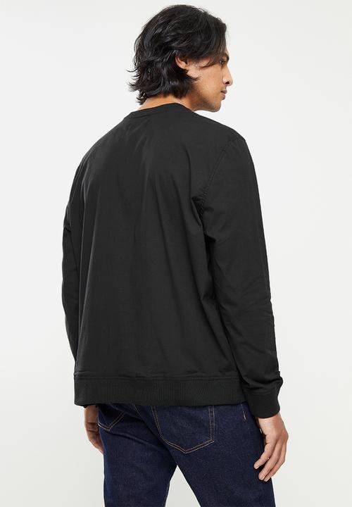 POLO - PJC LS Woven Sweatshirt - Black