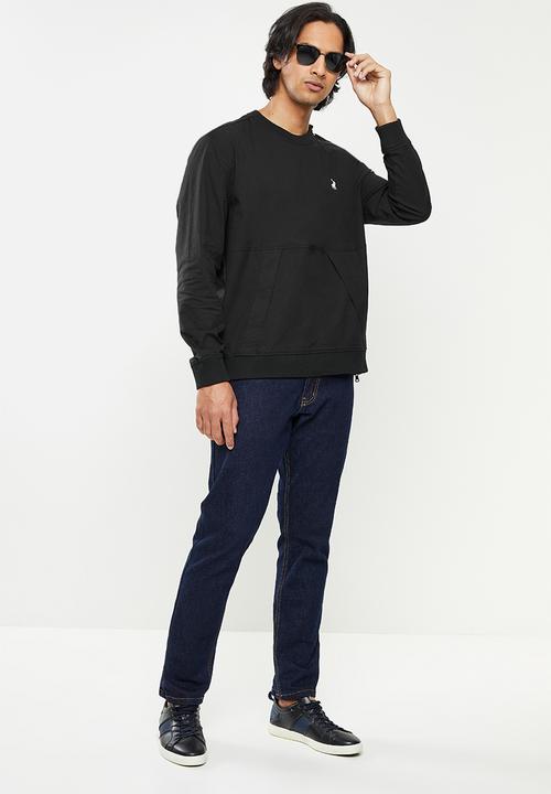 POLO - PJC LS Woven Sweatshirt - Black