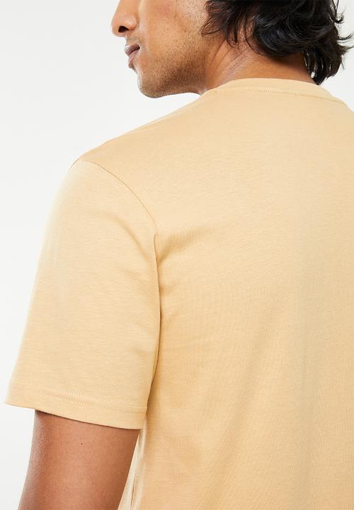 POLO - Men print logo short sleeve tee - camel