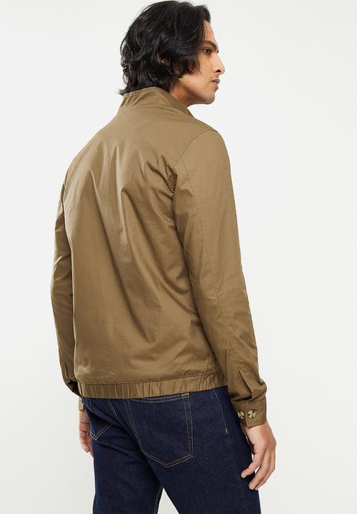 POLO - Mns funnel harrington jacket - taupe
